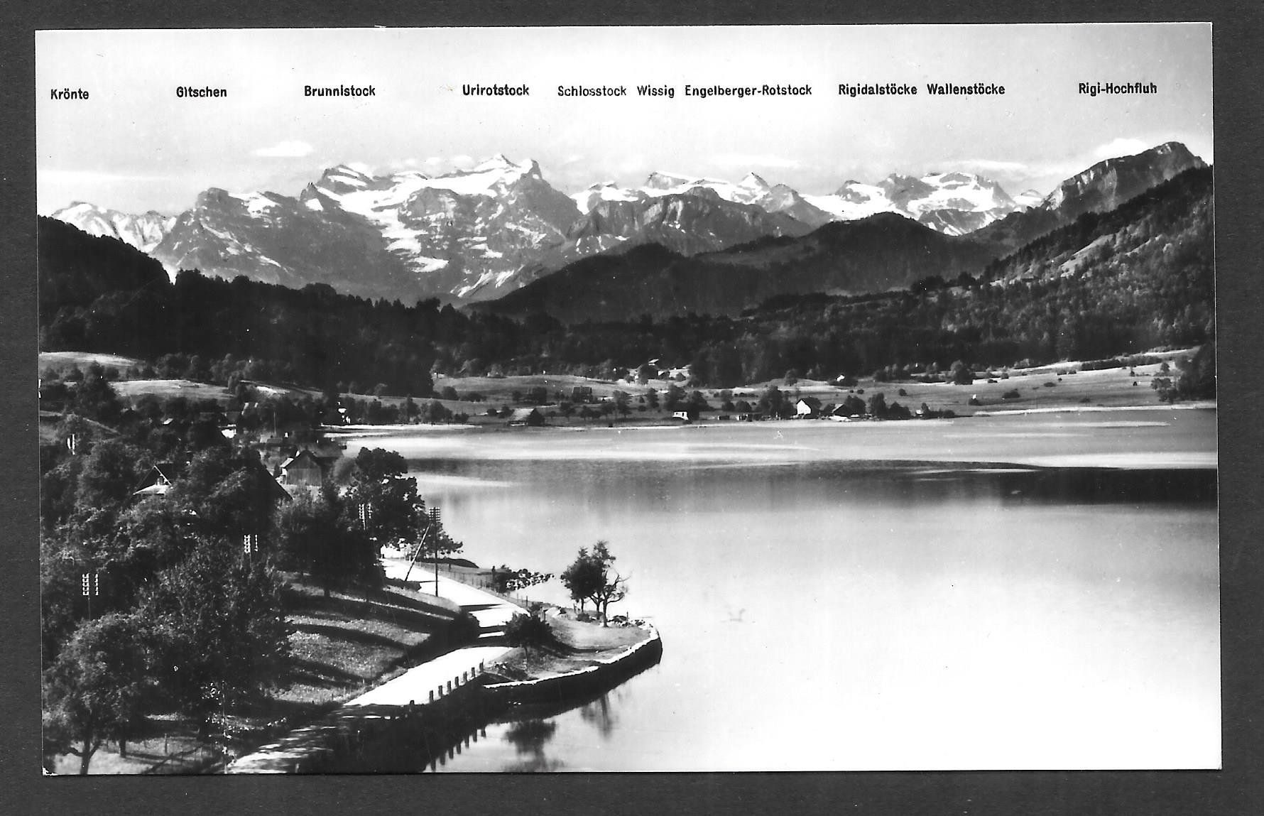 Cartoline postali: Aegerisee Blick in die Hochalpen – Usato da Olten venduto da clotaldi