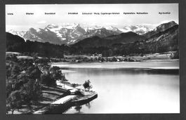 Aegerisee Blick in die Hochalpen