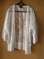 Topshop Kimono dentelle blanche à franges - Taille 36 ✨