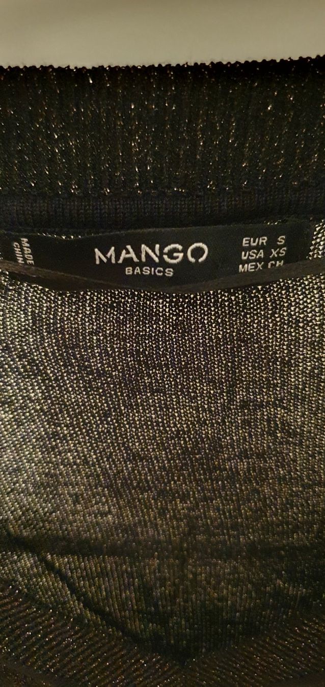 Mango Maglioni & Felpe: Mango Lurex gold-schwarz Pullover Gr 34/XS – Usato da Stansstad venduto da InStyle8 4