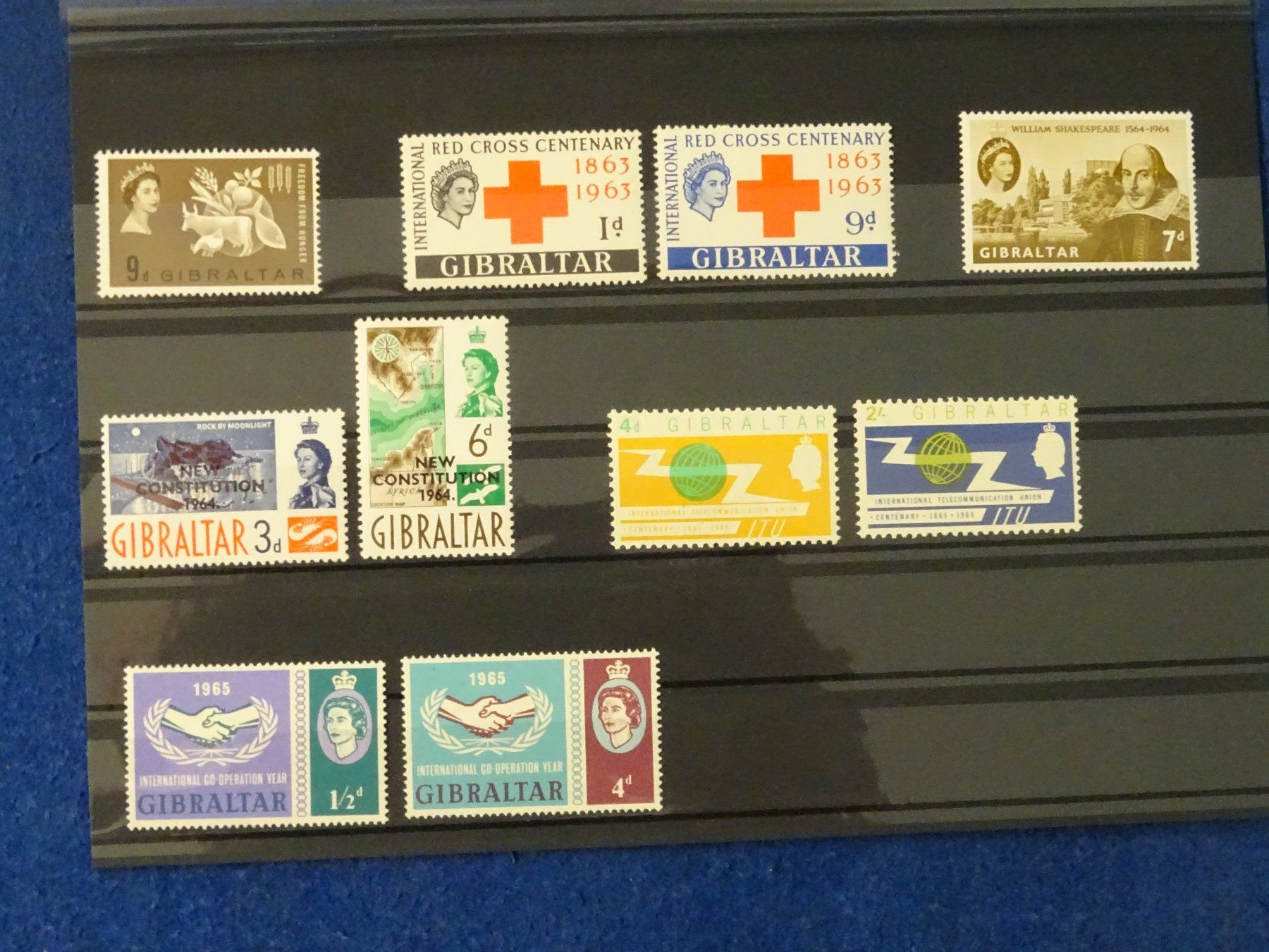 Tutti i francobolli: GIBRALTAR postfrische Briefmarken 1963-1965 – Nuovo (secondo la descrizione) da Schliern b. Köniz venduto da Djbubu