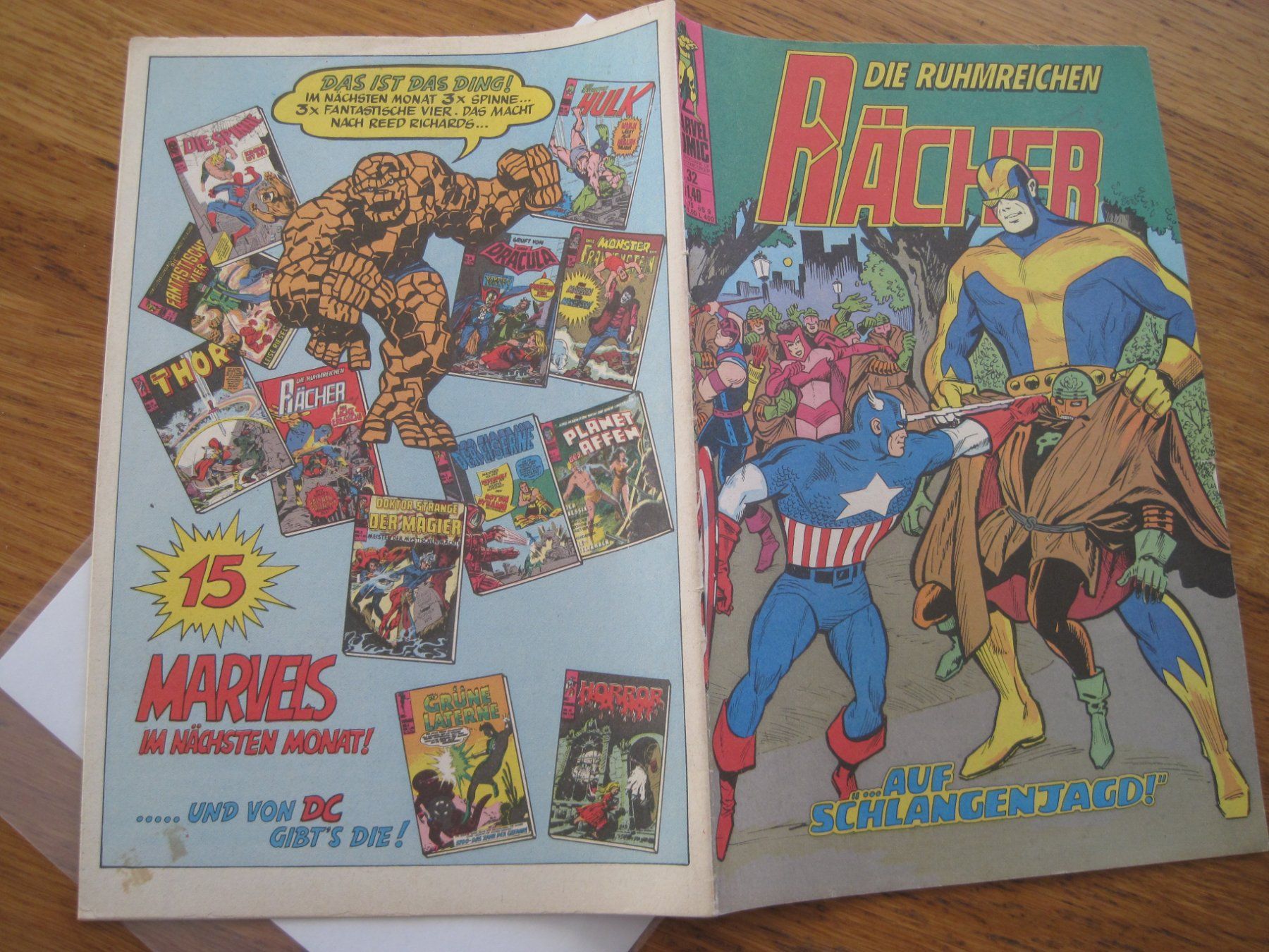 Fumetti: Die Ruhmreichen Rächer Nr 32 Avengers   1976 Williams Comic – Usato da Gossau SG venduto da Noryflory 1