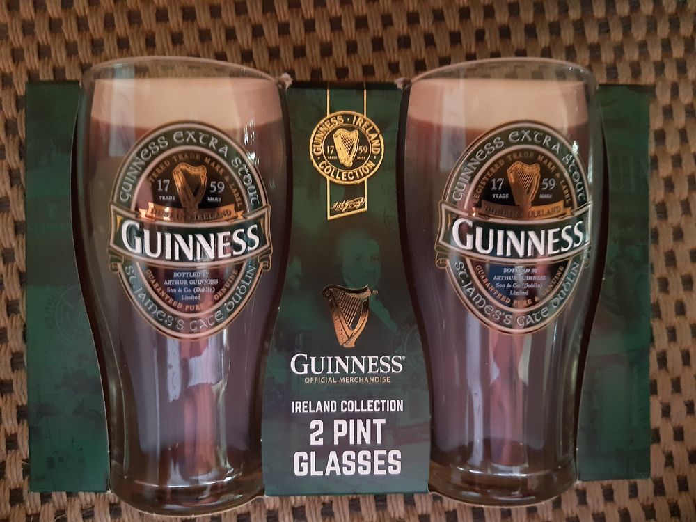 Guinness 2 Pint Gläser original Kaufen auf Ricardo