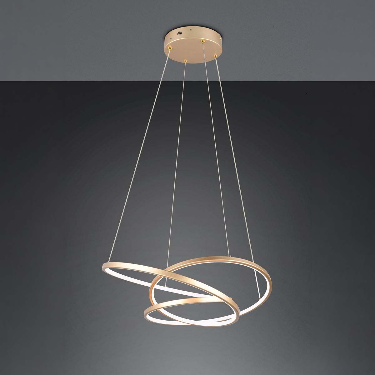 Lampadari & plafoniere: LED Pendelleuchte, Gold, 64 cm x 49 cm – Nuovo (secondo la descrizione) da Kreuzlingen venduto da Smart-Light 1