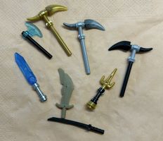 LEGO Waffen Mix, Schwerter, Äxte, Ninjago 