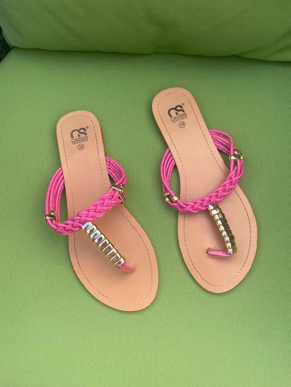 Scarpe da donna: SUMMERTIME - stylische Flip-Flops mit Décor, pink, 39 – Usato da Winkel venduto da ferrari2022