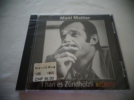 CD Mani Matter I han es Zündhölzli azündt