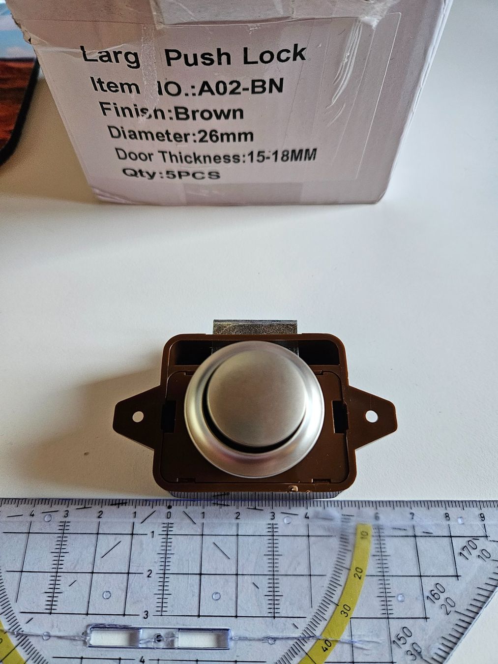 Eisenwaren: 5 Boutons-poussoirs neufs – Neu und originalverpackt aus Saxon von aur_2ffw