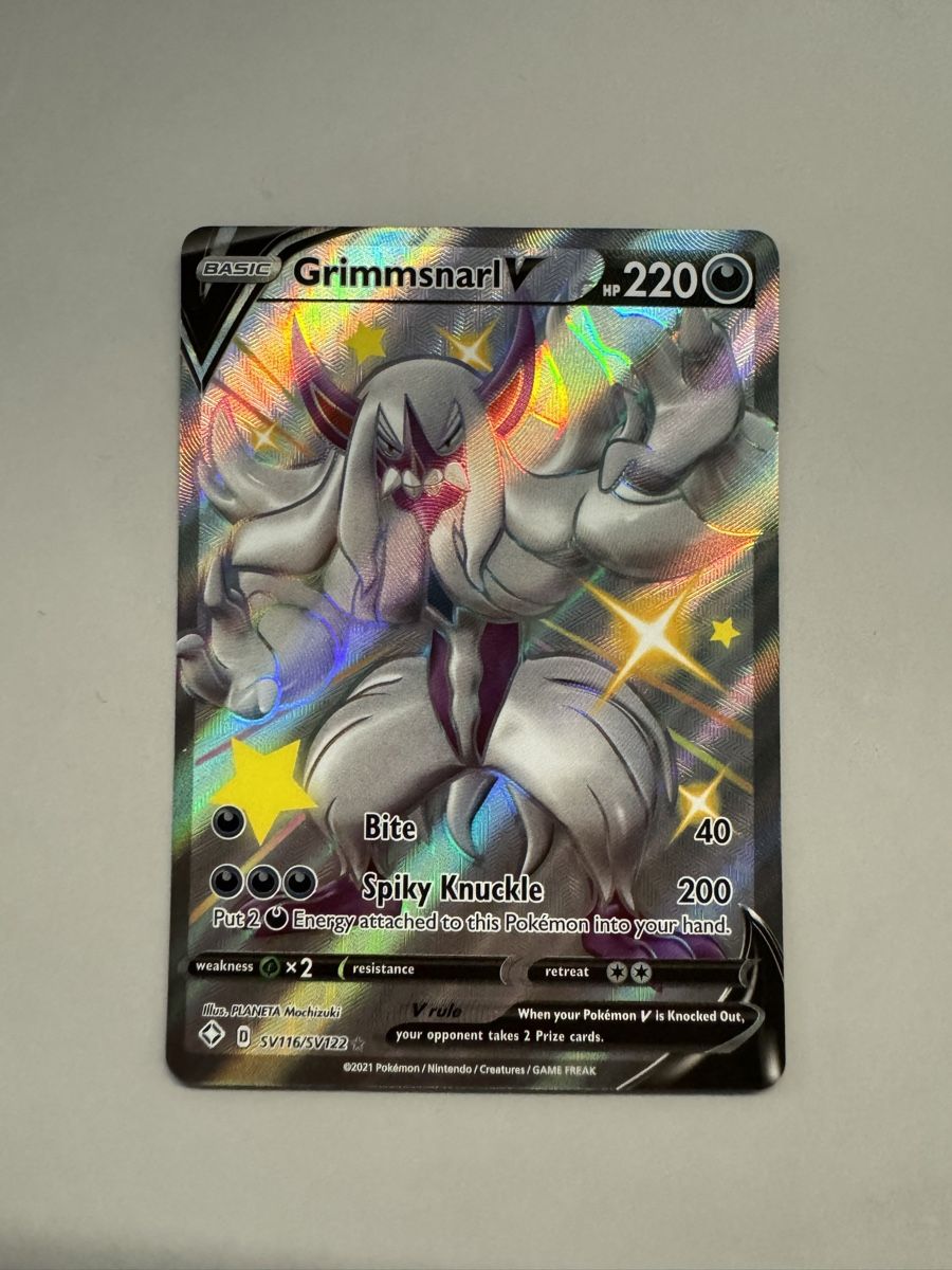 Pokémon Carte collezionabili: Grimmsnarl V Full Art Pokemon Karte – Nuovo (secondo la descrizione) da Niederhasli venduto da tcgpoint