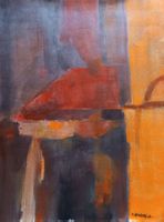 Maurice AMIGUET (1937-2018) acrylique tableau abstrait