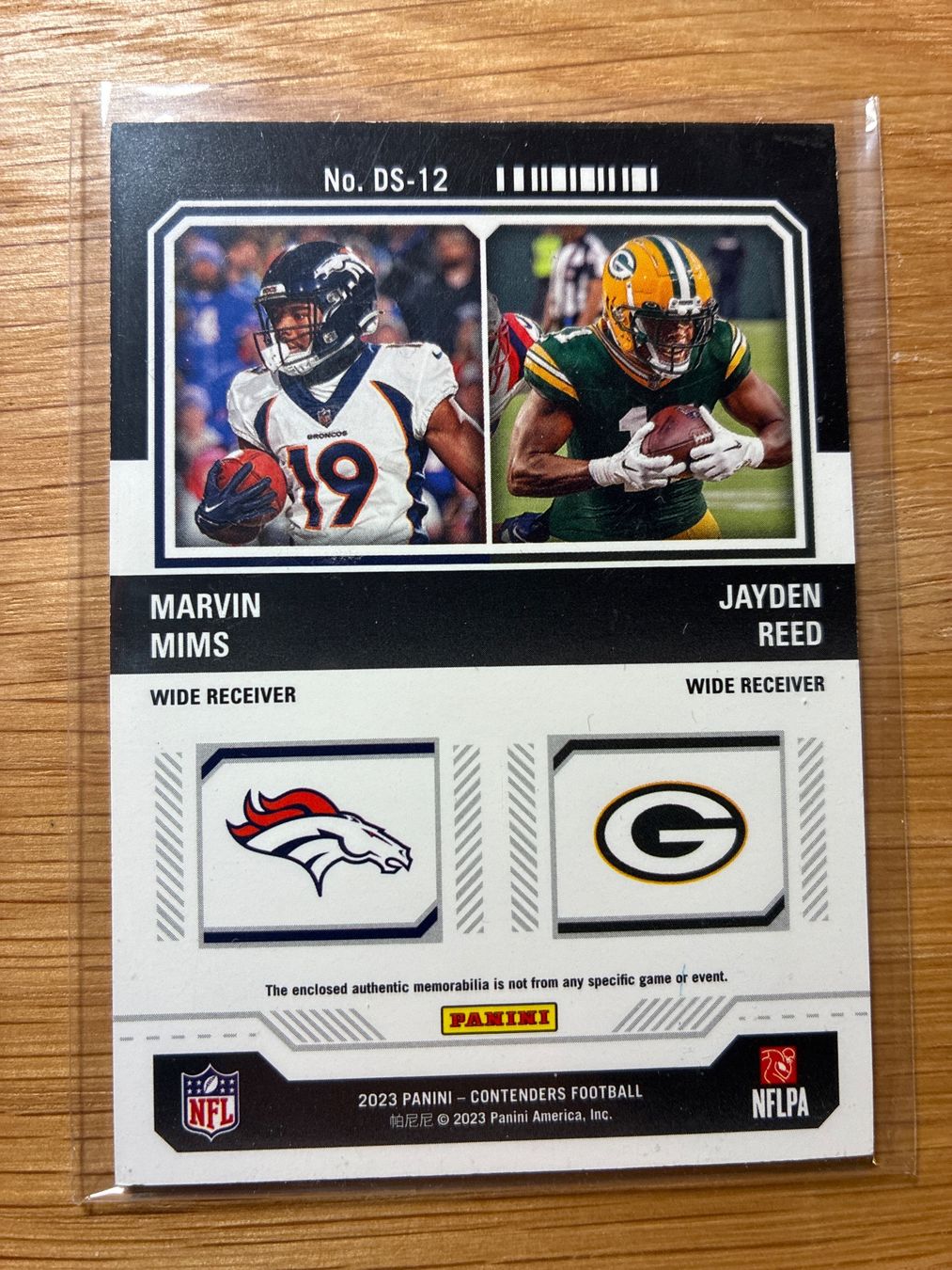 Topps Sammelbilder & Trading cards: Panini Contenders Marvin Mims, Jayden Reed Patch – Gebraucht aus Wangenried von Garagara 1