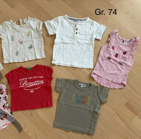 5 T-Shirts Gr. 74 für Mädchen