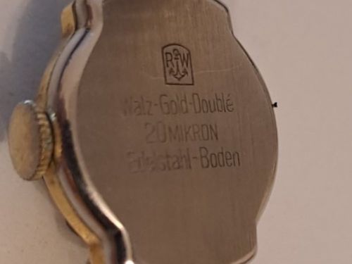 Antike Damenuhr, Walz-Gold-Double, 20 Mikron, defekt (Defekt) in