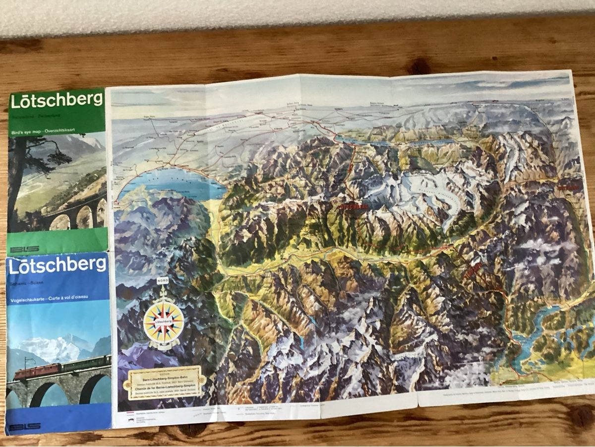 Cartine & Atlanti: BLS Lötschberg Vogelschaukarz – Usato da Wassen UR venduto da SABDOM 2