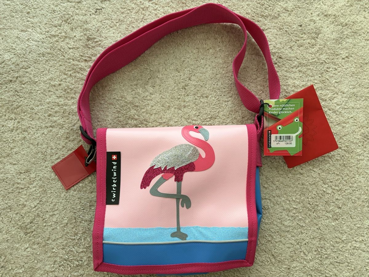 Borse & Zaini: Neue Kindergartentasche CWirbelwind Flamingo – Nuovo e nell'imballaggio originale da Zürich venduto da davidihagee