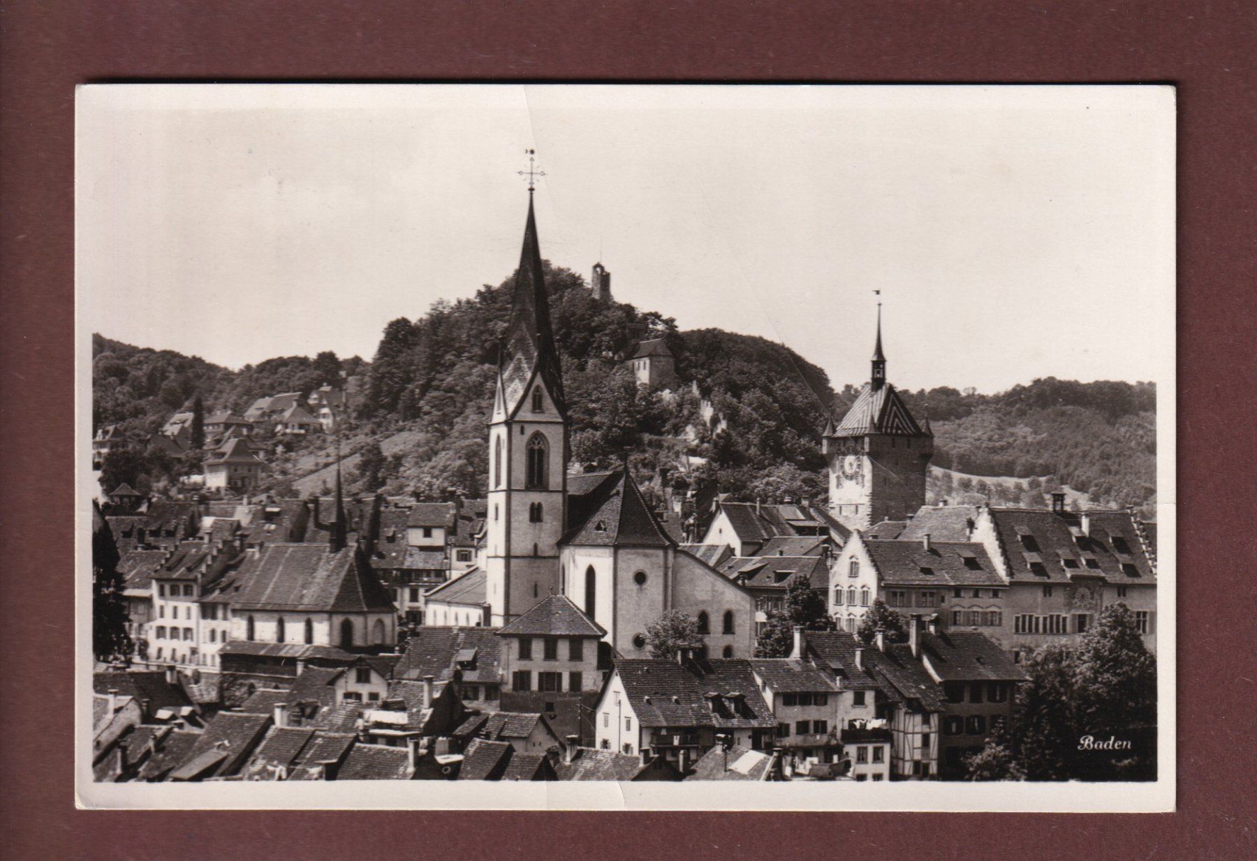Ansichtskarten: BADEN - Teilansicht - 1940 – Gebraucht aus Pully von nicecards