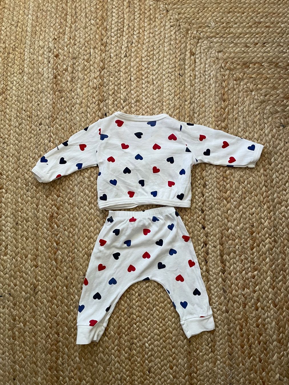 Petit Bateau Lotti & Set di vestiti: Petit Bateau Set Gr 67cm Herz Muster – Usato da Zürich venduto da vpe_7shz 1