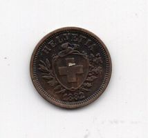 (1081) Schweiz, 1 Rappen, 1882, vz