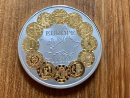 Sammlermedaille: Europäische Währungen