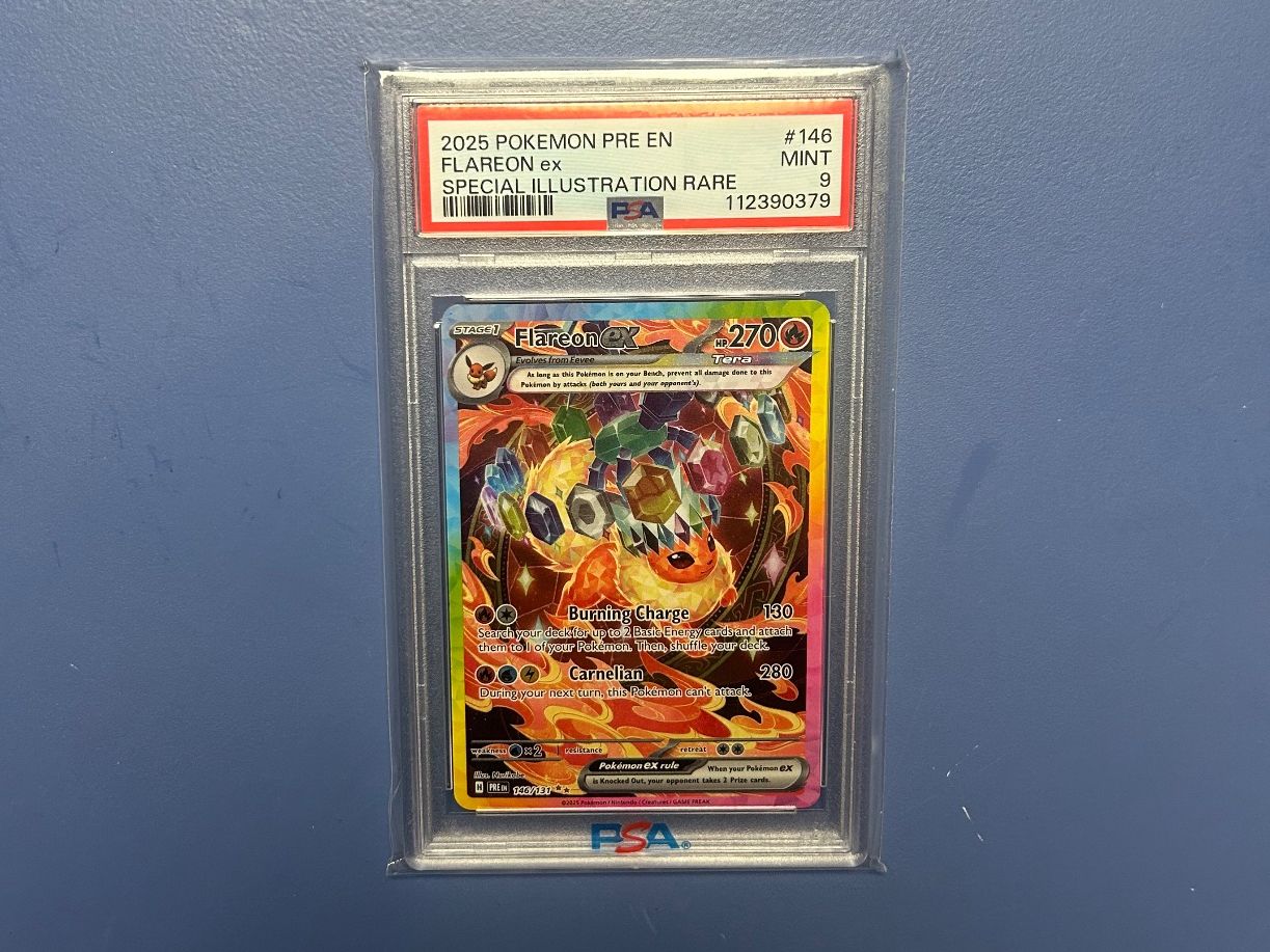 Pokémon Carte collezionabili: Flareon Ex #146 PRE EN PSA 9 – Usato da Schlieren venduto da happymerchant64