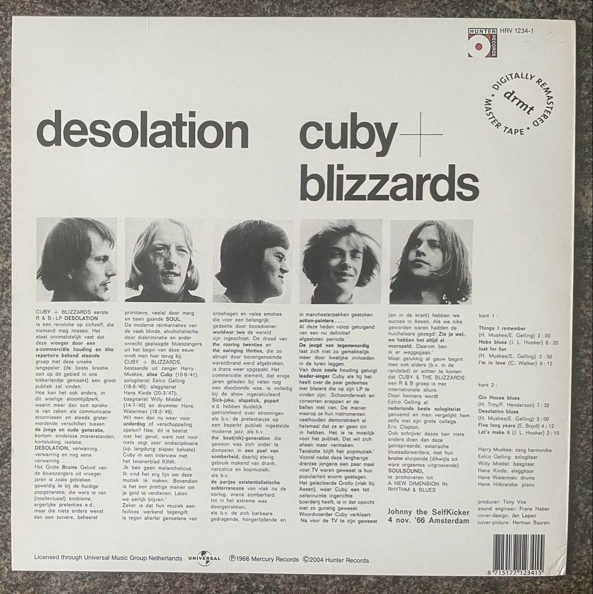 Vinyles: Cuby & The Blizzards - Desolation - Vinyl LP - Blues – D'occasion à Olten par Bluespapst 1