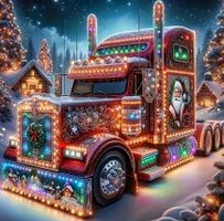 Diamond Painting Weihnachtstruck 40x40 cm