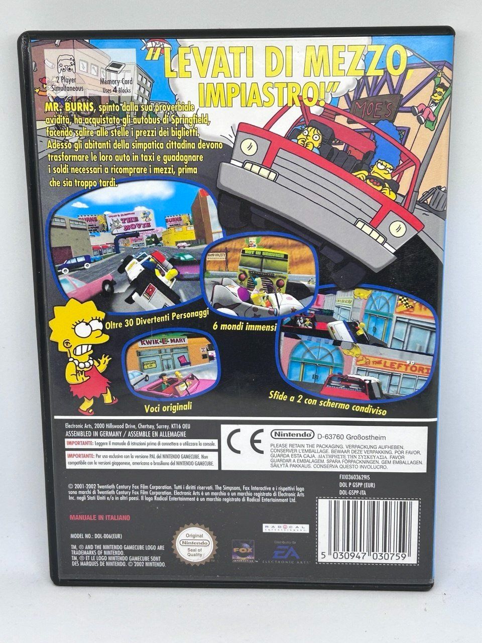 Nintendo Giochi: The Simpsons: Road Rage per Nintendo GameCube – Usato da Giubiasco venduto da LorisVale 1
