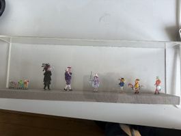 Fasnachtsfiguren im Schaukasten, Handbemalt, Unikat!
