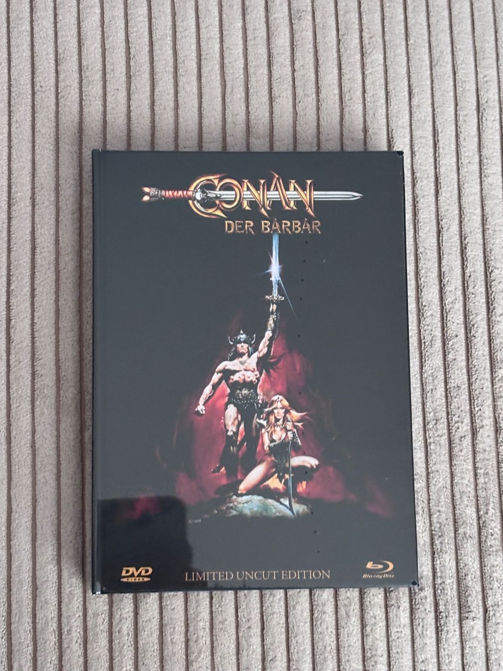 Tutti i DVDs: Conan der Barbar Limited Uncut Edition Blu-ray DVD – Nuovo e nell'imballaggio originale da Varen venduto da bacaduva2007