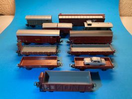 Diverse Modellbahnen-Waggons, Spur H0, Konvolut,