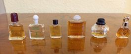 6 mignons flacons de parfum miniatures