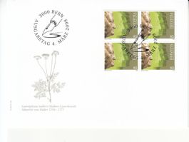 SBK 1258 im 4er-Block FDC