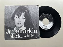 JANE BIRKIN rare Single Black.. white Whisky France Kult Top