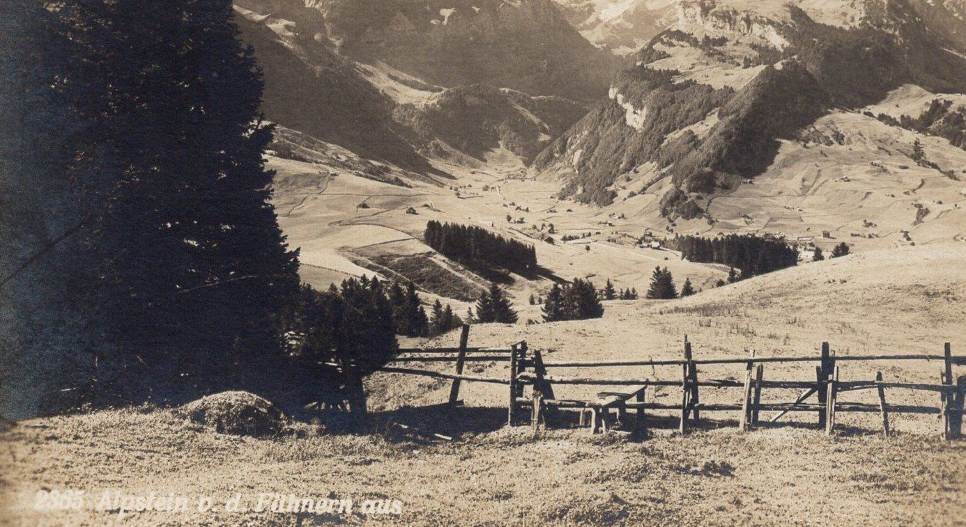 Cartoline postali: Alpstein  v. d. Fähnern aus – Usato da Aarau venduto da kufi44 1