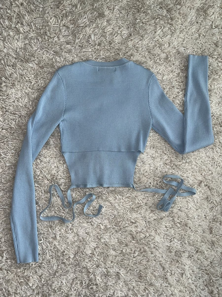 Tops: Missguided Light Blue Cropped Ribbed Sweater - Size 10 – Neuf (Voir description) à Herrliberg par jes_ytm2 2
