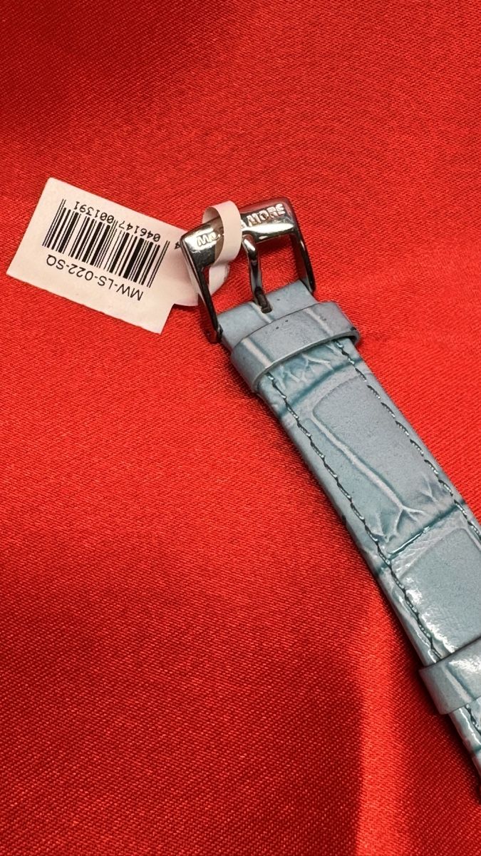 Orologi: MORE & MORE Uhr Damen hellblau Lederarmband oval – Usato da Untersiggenthal venduto da TimeandShine 4