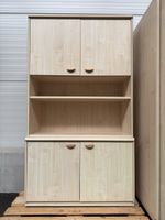 Grosser Holzschrank Kasten, Holz hell (181x50x100) NEUWERTIG