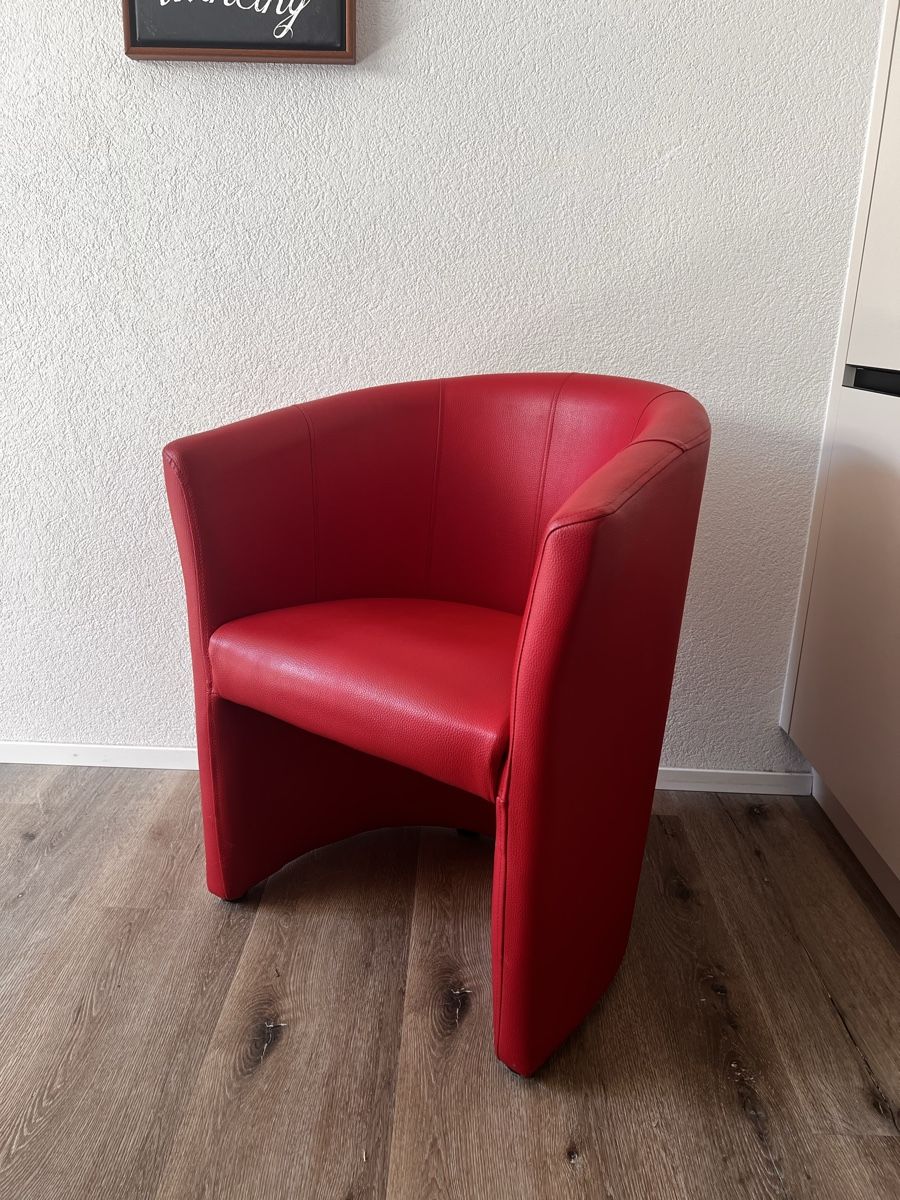 Fauteuils: Kunstleder Sessel in Rot  – D'occasion à Thalheim AG par Kolibri1980 2