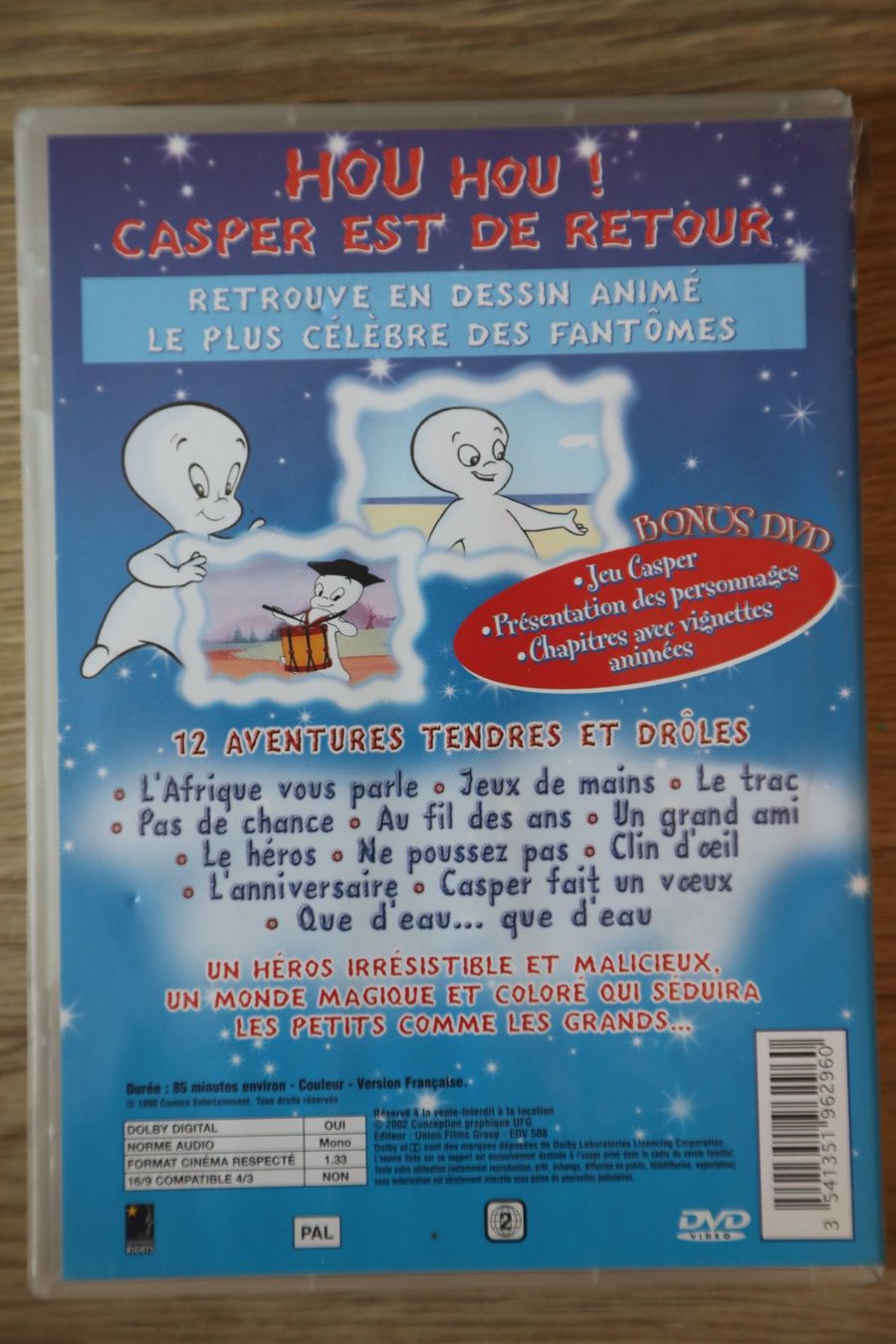 Tutti i DVDs: Lot de 5 DVDs   CASPER             en français – Usato da Porrentruy venduto da tupatup 3