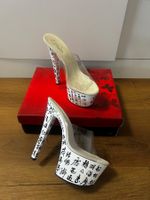 Pleaser Sky 301-3 High Heels Plateau Weiß Gr 39 NEU