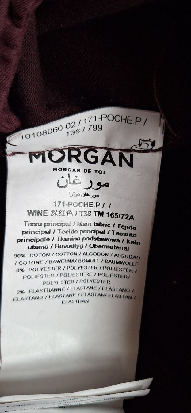 Morgan Jeans: Morgan, jeans bordeau – Nuovo e nell'imballaggio originale da Lussery-Villars venduto da pousinete02 3