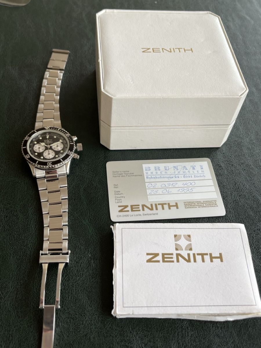 Zenith Orologi: Zenith Elprimero De Luca Fullset Serviced – Usato da Eglisau venduto da Dein-Uhrmacher 5