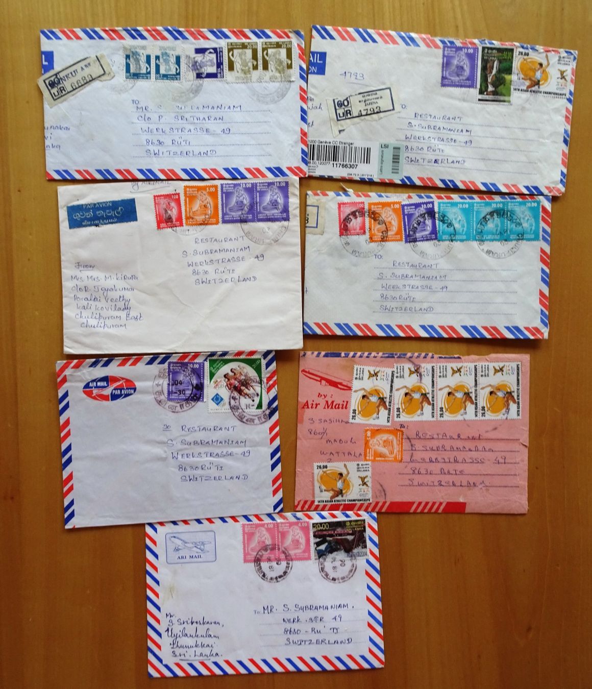 Alle Briefmarken: Bedarfsbriefe Sri Lanka – Gebraucht aus Feldbrunnen von MarcusSO 1