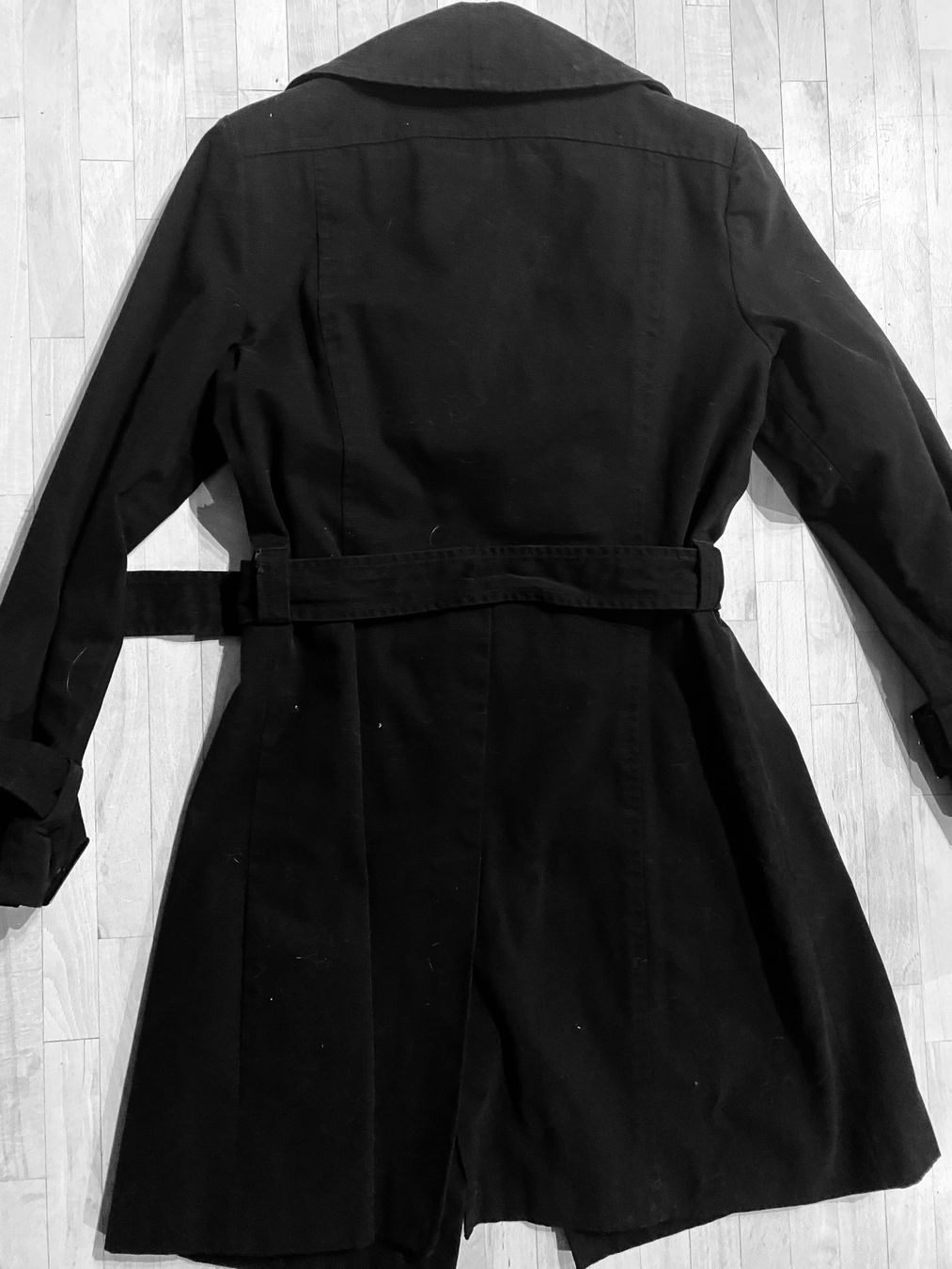 Giacche: Trench-coat noir taille 38 100% coton – Usato da Genève venduto da pilarina 5