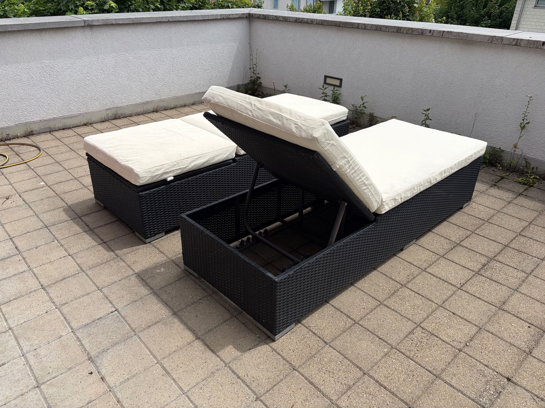 Sedie a sdraio: Gartenliegen Kunstrattan – Usato da spreitenbach venduto da starion05 5