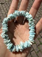 Larimar-Splitter, Armband- naturbelassen, ca. 10 mm breit