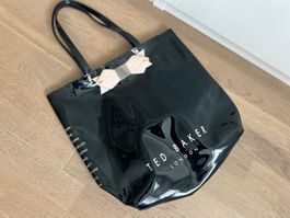 TED BAKER LONDON Tasche Lack, schwarz, Vintage