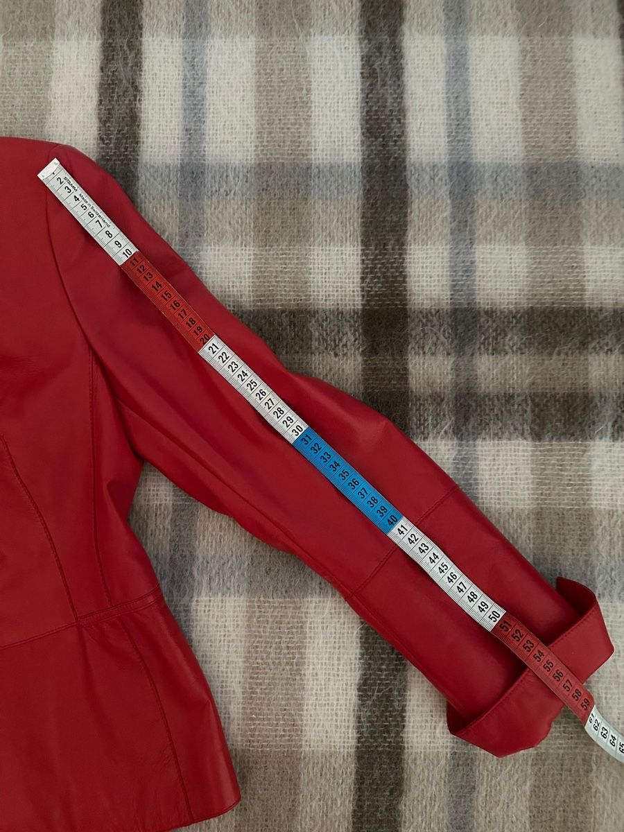 Akris Giacche: Rote Akris Lederjacke, Gr. 38 – Nuovo (secondo la descrizione) da Binningen venduto da Yuliya15 6