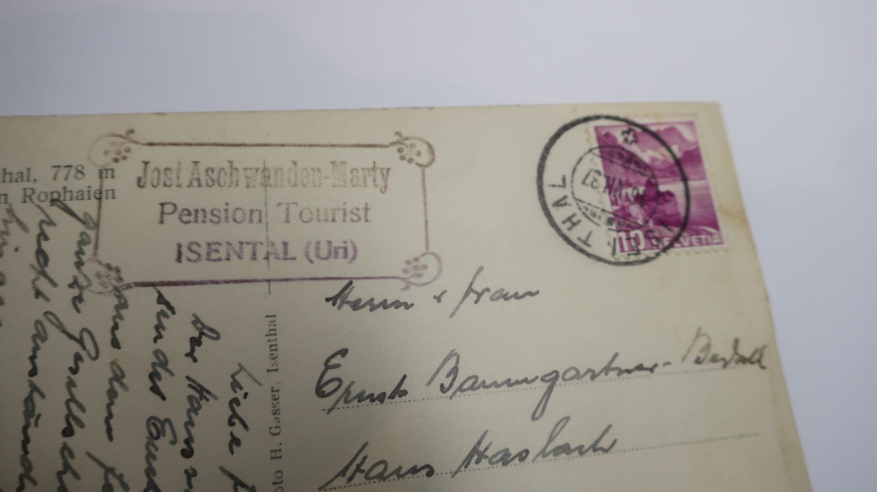 Cartoline postali: Isenthal gegen Rophaien   1937 – Usato da Cormoret venduto da Pascalll2001 6