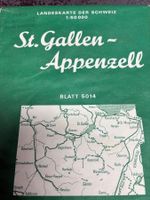 Landkarte St.Gallen-Appenzell 1:50 000